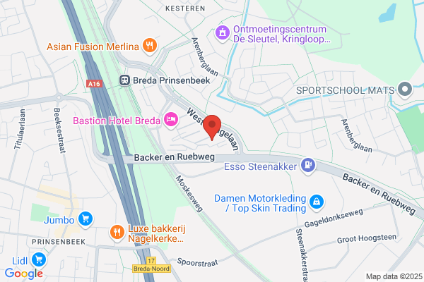 Regus - Breda, Lage Mosten A16