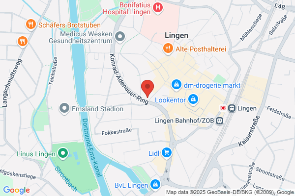 Lingen, Van