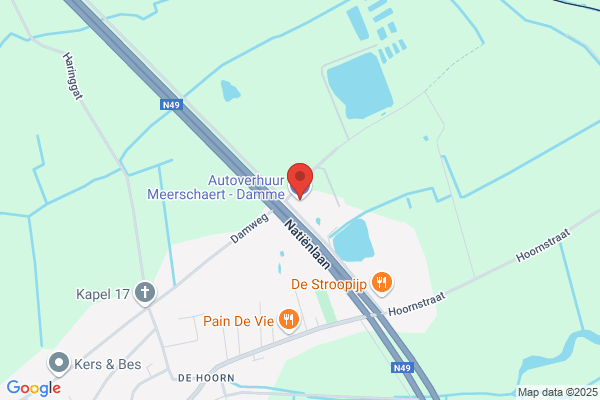 Damme, Autoverhuur Van