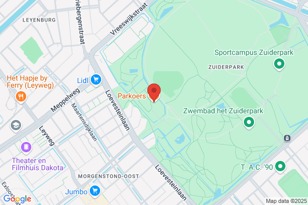 Parkoers Zuiderpark