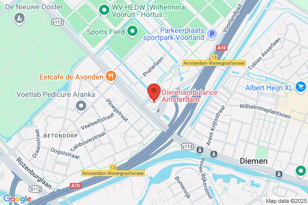 Dierenambulance Amsterdam eo