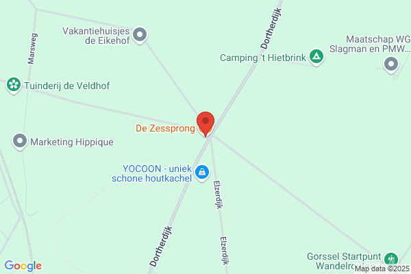 Zessprong, De