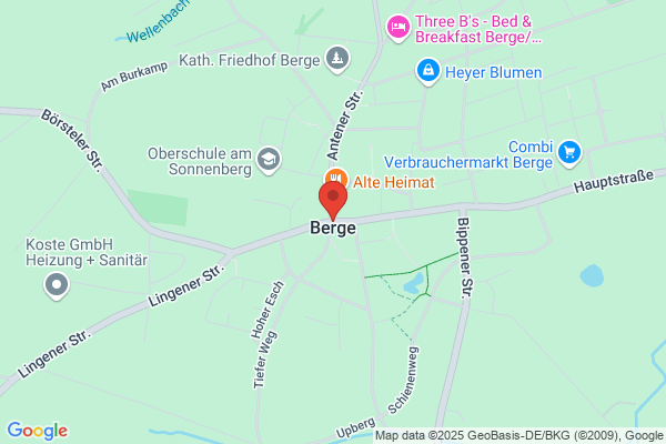 Berge, Ten