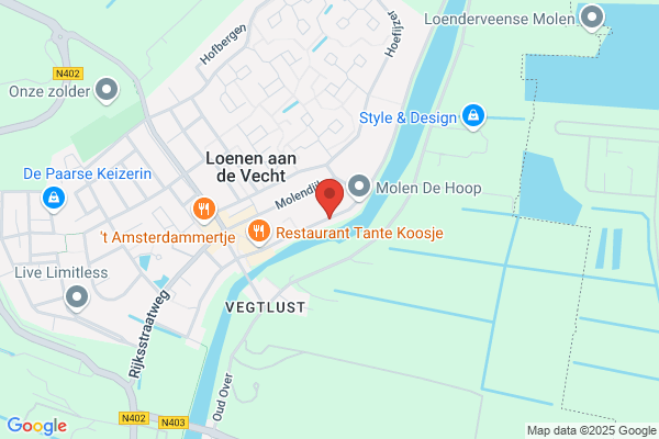 Sloepenverhuur aan de Vecht