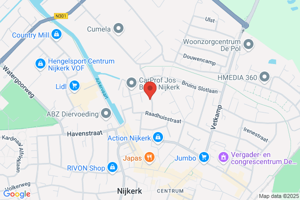 Auto- en Motorrijschool L op het dak
