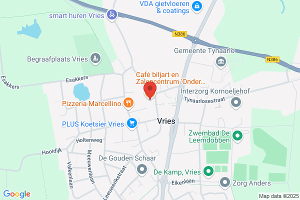 Cafe Biljart en Zalencentrum Onder de Linden