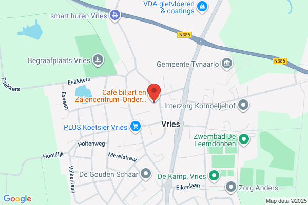 Cafe Biljart en Zalencentrum Onder de Linden